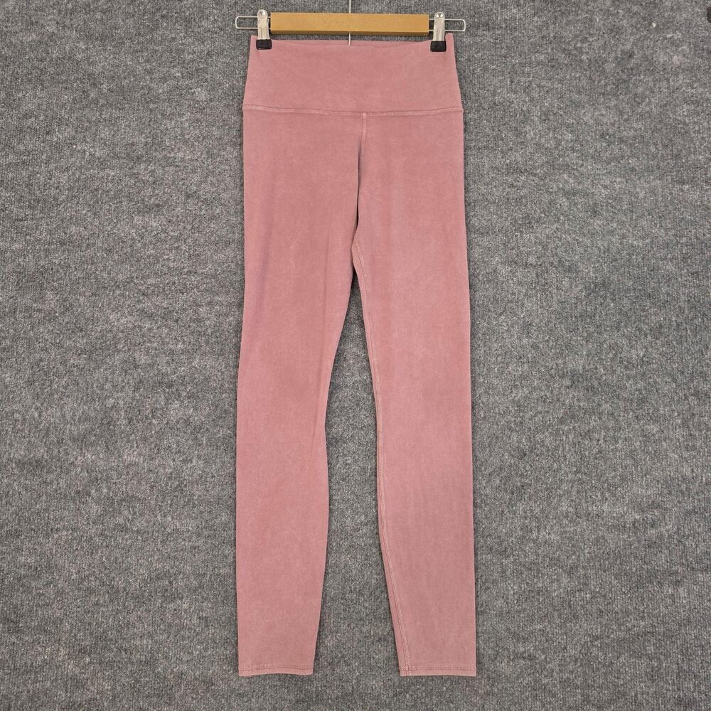 Vuori Leggings Womens Small All The Feels High Rise Washed Pink Yoga Casual